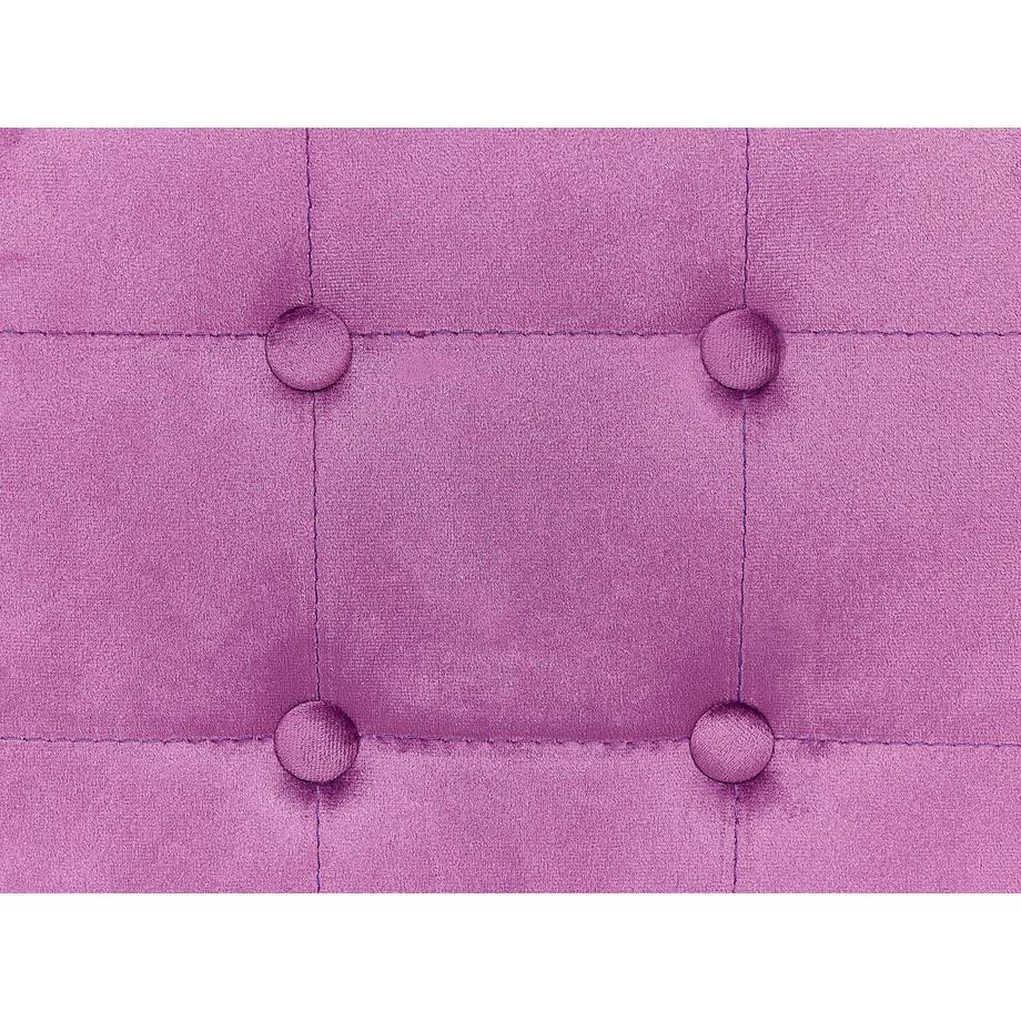 Beliani Pouf aus Samtstoff  WISCONSIN  