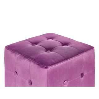 Beliani Pouf en Velluto Retrò WISCONSIN  