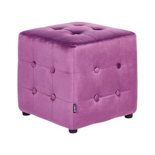 Beliani Pouf en Velluto Retrò WISCONSIN  