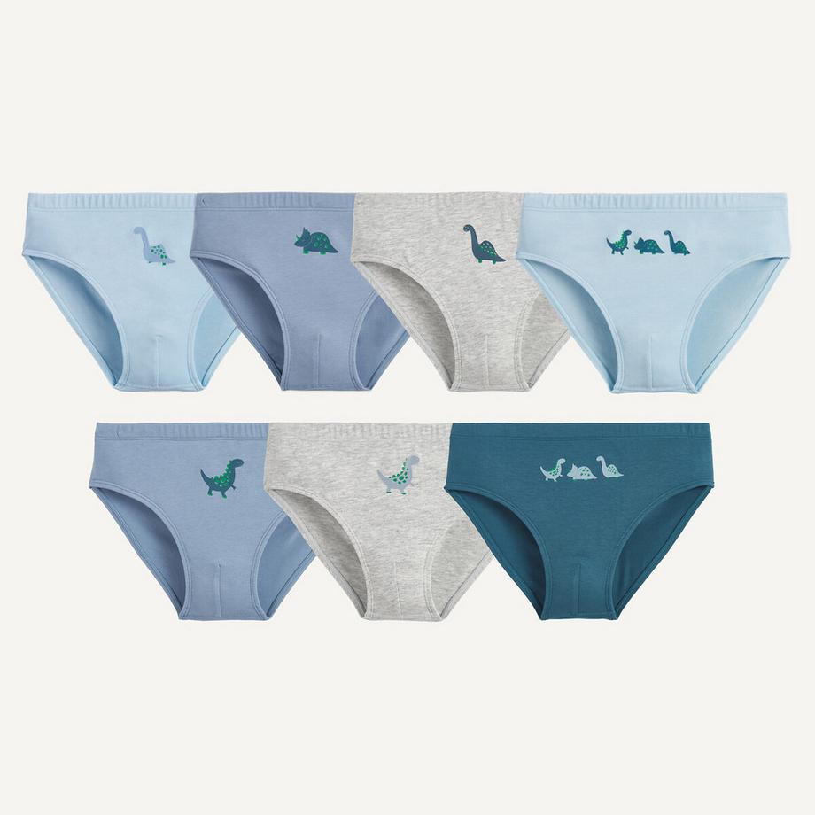 Lot de 7 slips motif dinosaure
