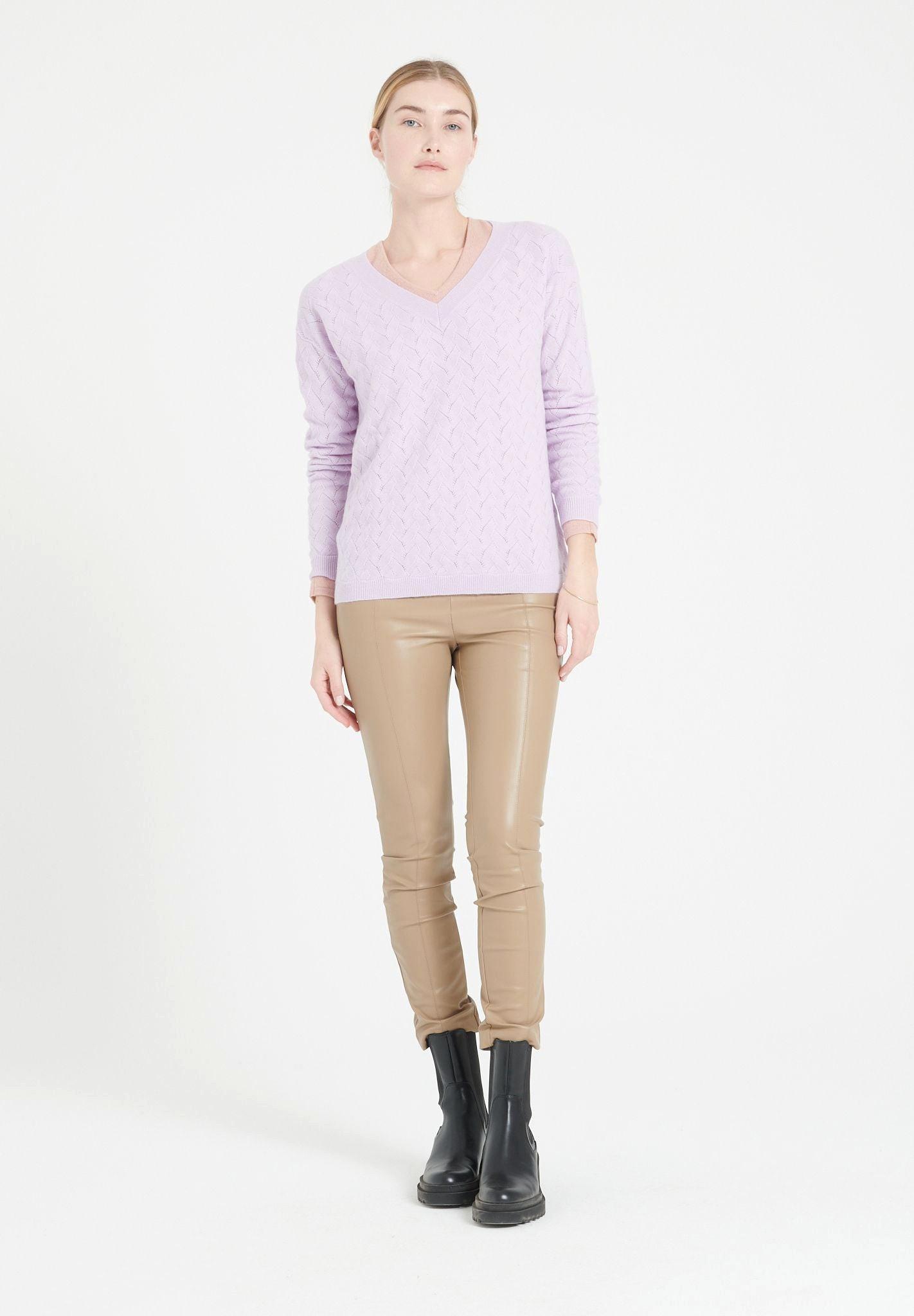 Studio Cashmere8  LILLY 27 Pullover mit V-Ausschnitt - 100% Kaschmir 