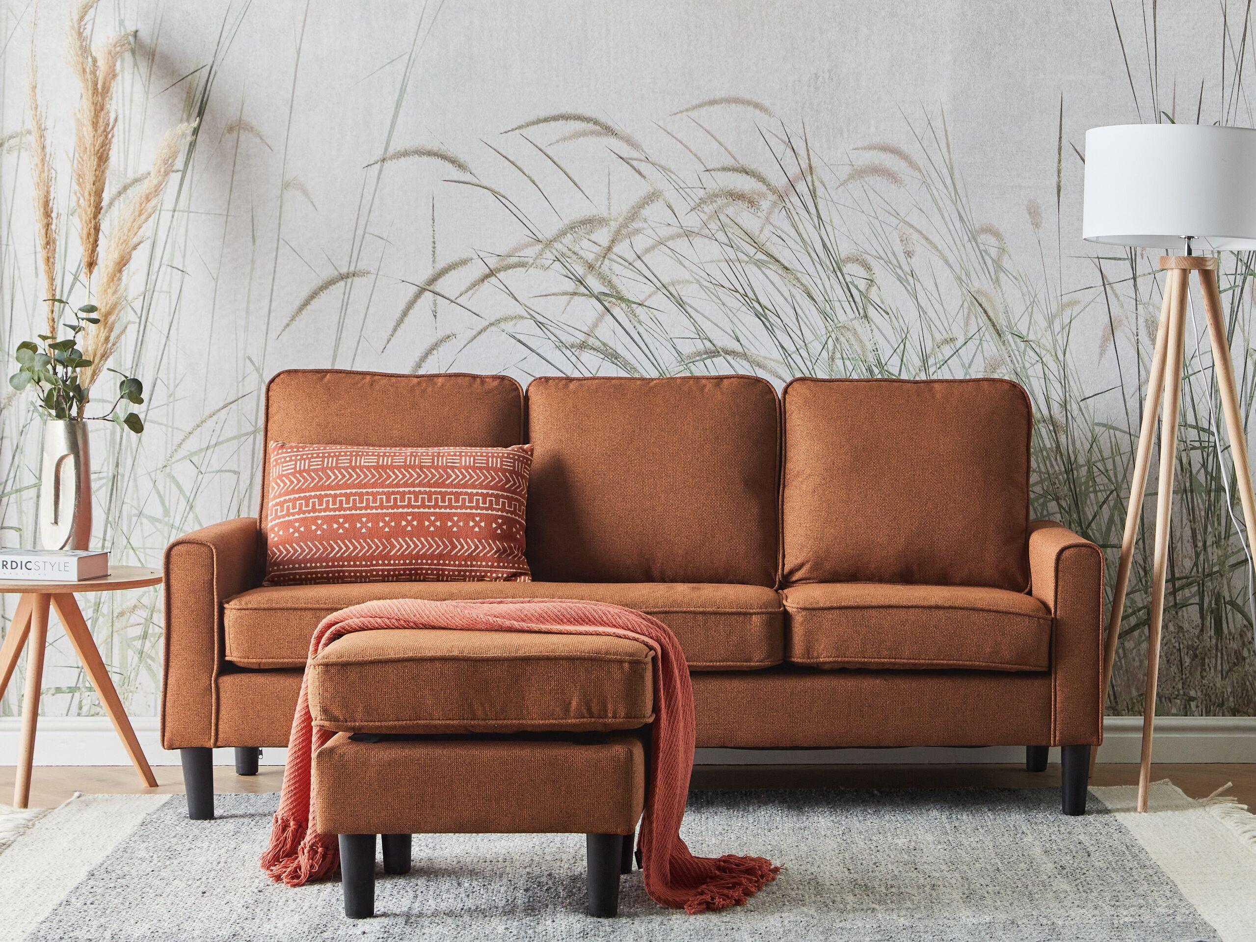 Beliani 3 Sitzer Sofa aus Polyester Industriell AVESTA  