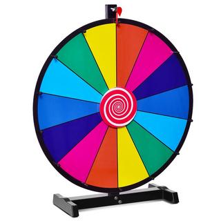 B2X  Jeux de roue de couleur de jouet de roue de Fortune de 24 "pour jeux de loterie jeux de mots φ60cm 