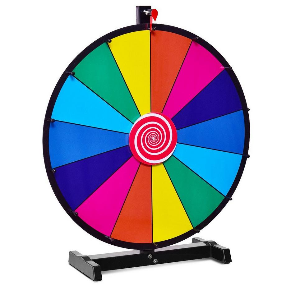 B2X  24" Glücksrad Spielzeug Farbe Rad Spiele für Lotteriespiele Wortspiele φ60cm 