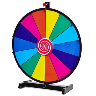 B2X  Jeux de roue de couleur de jouet de roue de Fortune de 24 "pour jeux de loterie jeux de mots φ60cm 