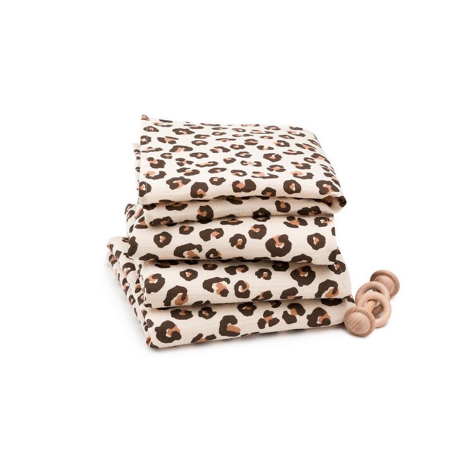 La Redoute Intérieurs  Lot de 4 langes gaze de coton 