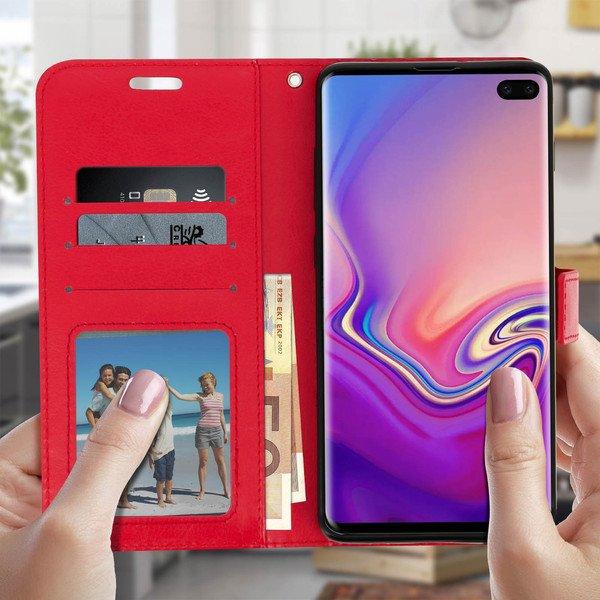 Avizar  Samsung Galaxy S10 Plus Vintage Case Rot 