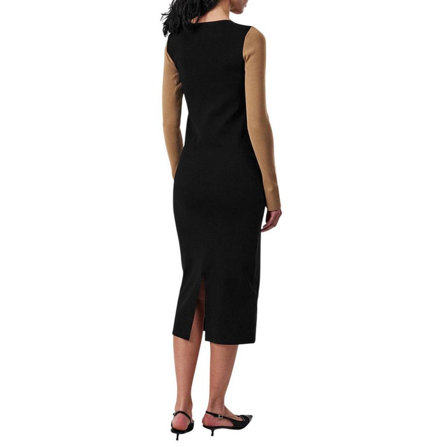 BOSS Florency Viskose Midi Kleid Schmal  