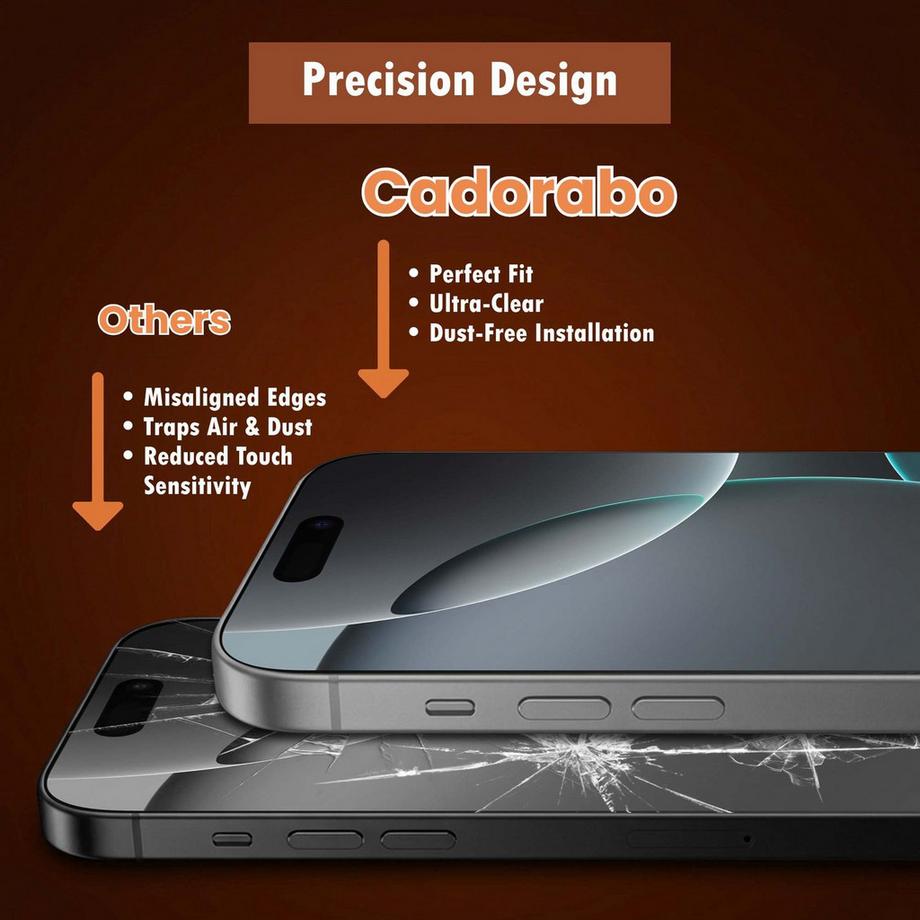 Cadorabo  iPhone 16 PRO Verre trempé film de protection d’écran 