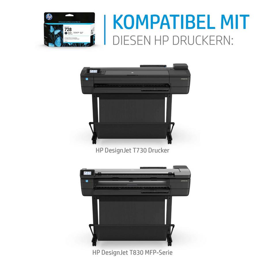 Hewlett-Packard  HP Tintenpatrone 728 cyan F9J67A DesignJet T730/T830 130ml 