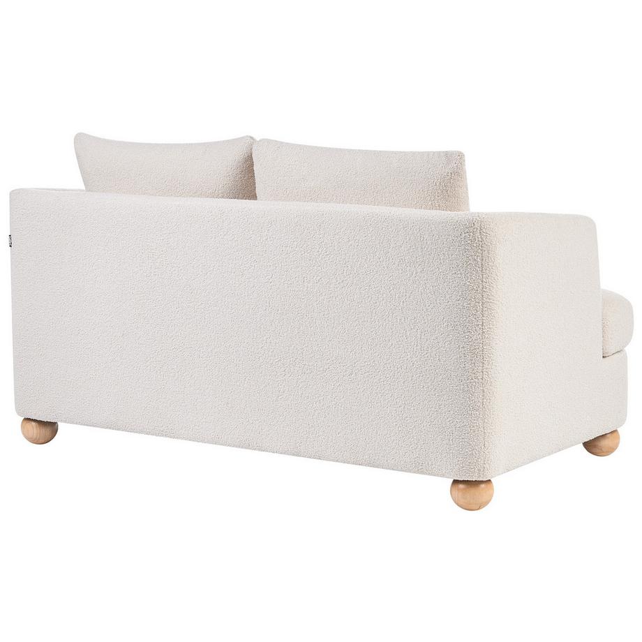 Beliani Canapé 2 places en Bouclé Scandinave RATTVIK  