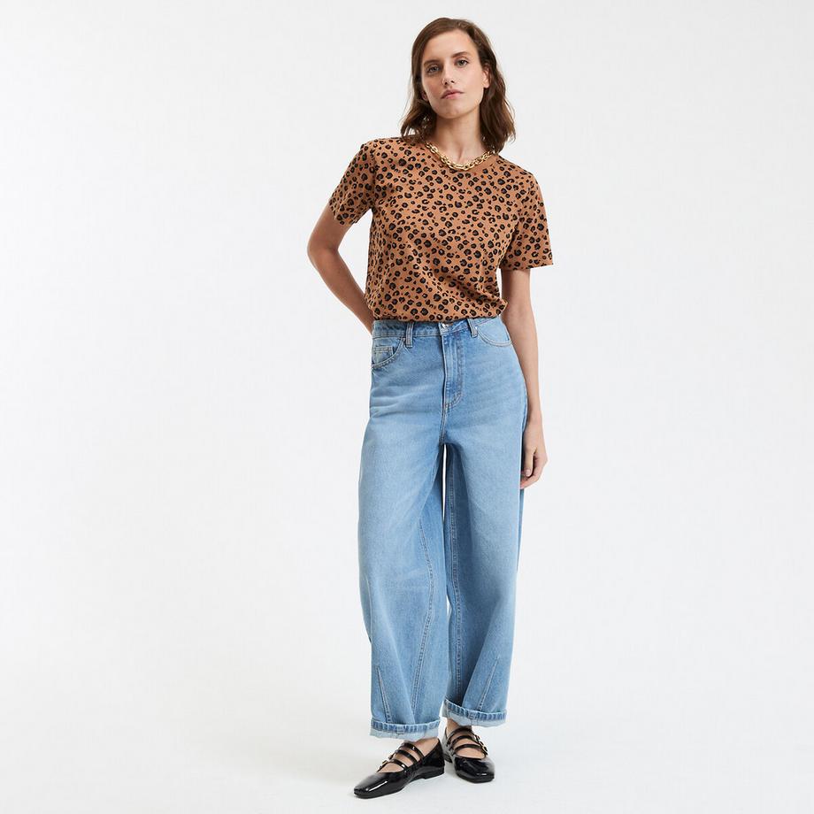 La Redoute Collections Rundhals Kurzarm T-Shirt  