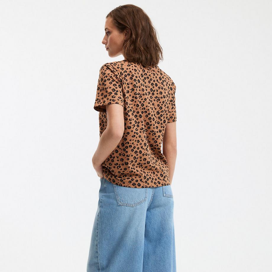 La Redoute Collections Rundhals Kurzarm T-Shirt  