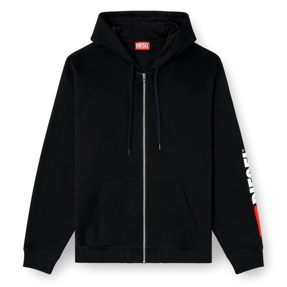 Sweatjacke  Bequem sitzend-S-BOXT-HOOD-ZIP-DIV