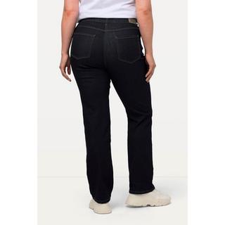 Ulla Popken Mandy Straight Leg 5-Pocket Stretch Jeans  