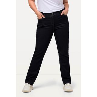 Ulla Popken Mandy Straight Leg 5-Pocket Stretch Jeans  