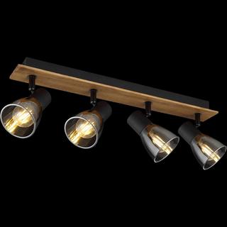 mutoni Strahler Claude Holz dunkel 4xE14  