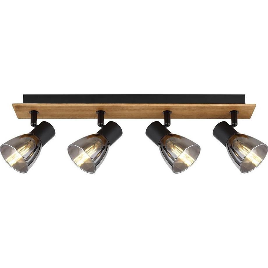 mutoni Strahler Claude Holz dunkel 4xE14  