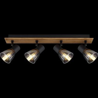 mutoni Strahler Claude Holz dunkel 4xE14  