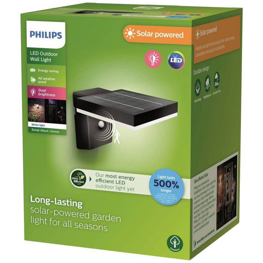 Philips Lighting Philips Outdoor Ultra-Efficient Solar Zonal Wandleuchte 1.3W  