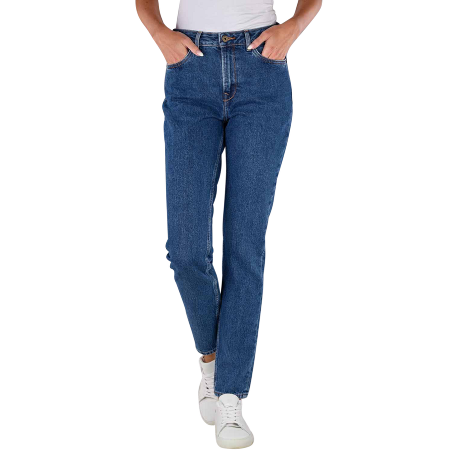 Violet Mom Fit Stonewash