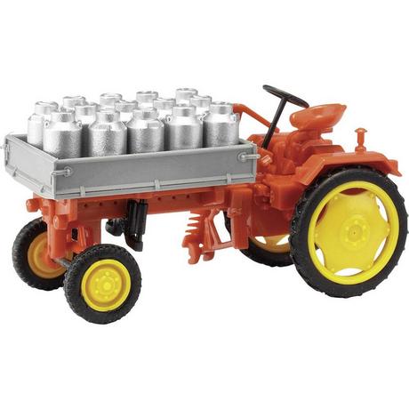 Mehlhose  H0 Traktor RS09 mit Pritsche und Milchkannen 