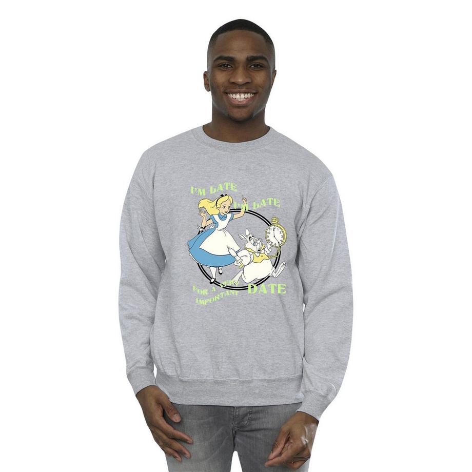 Disney Alice In Wonderland I'm Late Sweatshirt  