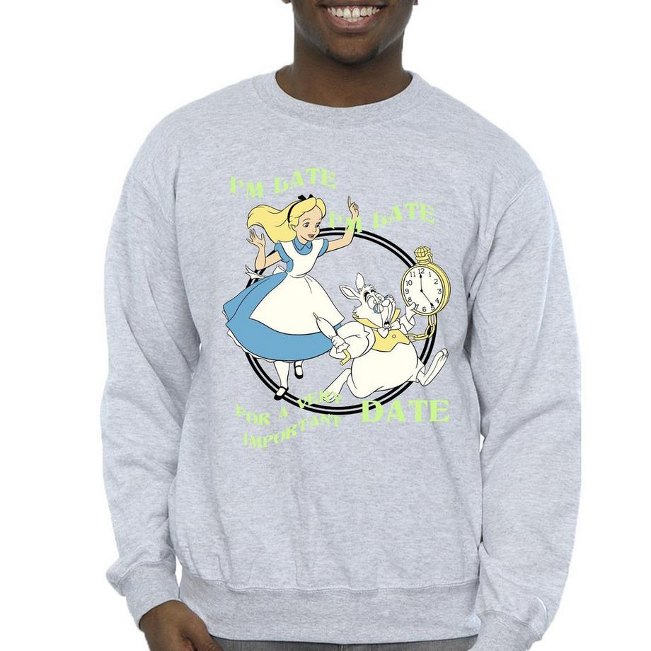 Disney Alice In Wonderland I'm Late Sweatshirt  