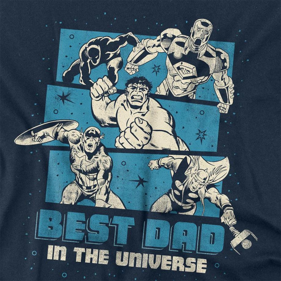 MARVEL T-Shirt Manches Longues Best Dad In The Universe  