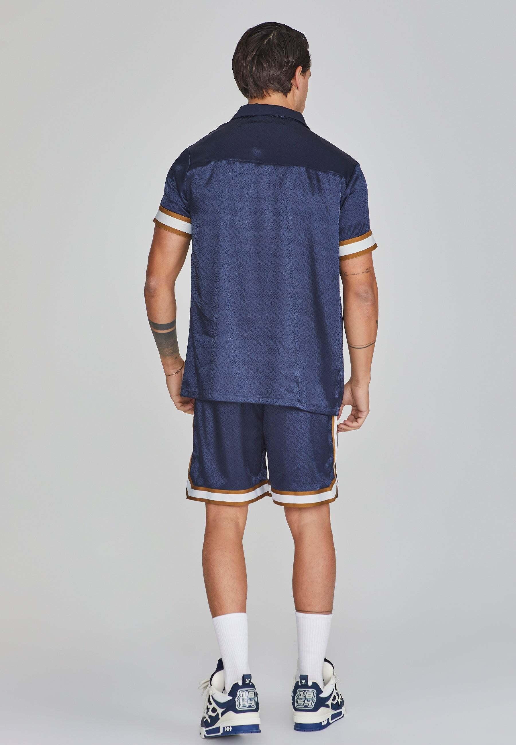 Sik Silk  Short Resort Shorts in Navy 