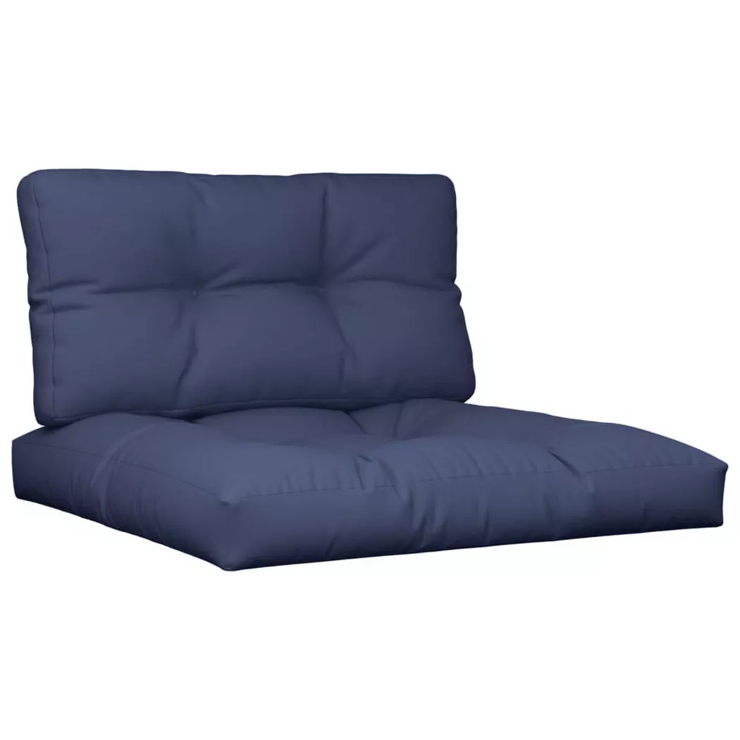 VidaXL - Coussin de palette tissu, One Size, Bleu