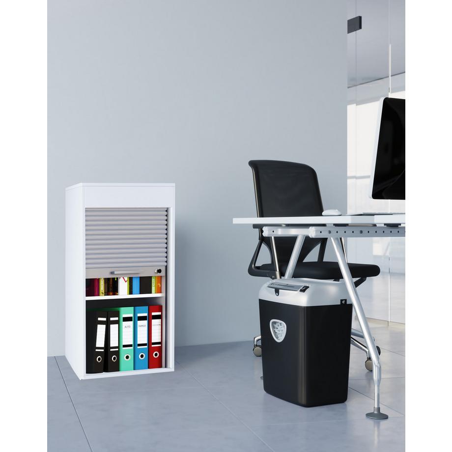 VCM Armoire de bureau en bois Armoire à rideaux Armoire à rideaux Classeur Aktos L  