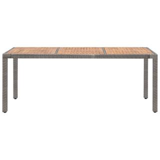 VidaXL Table de jardin rotin synthétique  