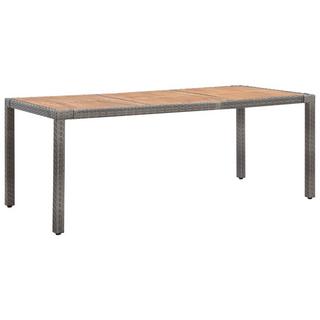 VidaXL Table de jardin rotin synthétique  