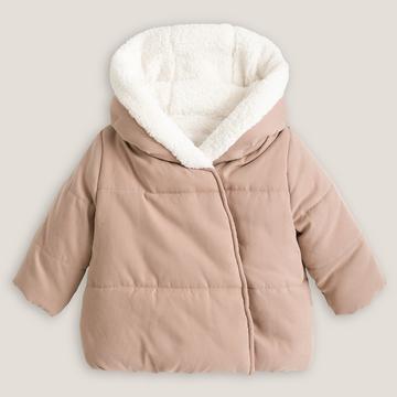 Manteau chaud à capuche doublé sherpa