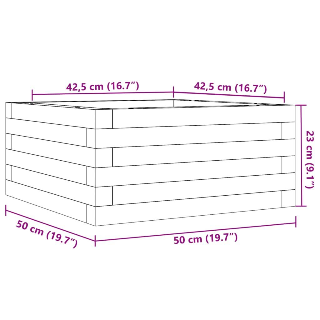 VidaXL fioriera da giardino Legno di pino impregnato  