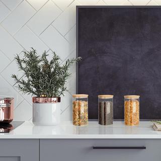 Northix 3er-Set Vorratsgläser mit Deckel  