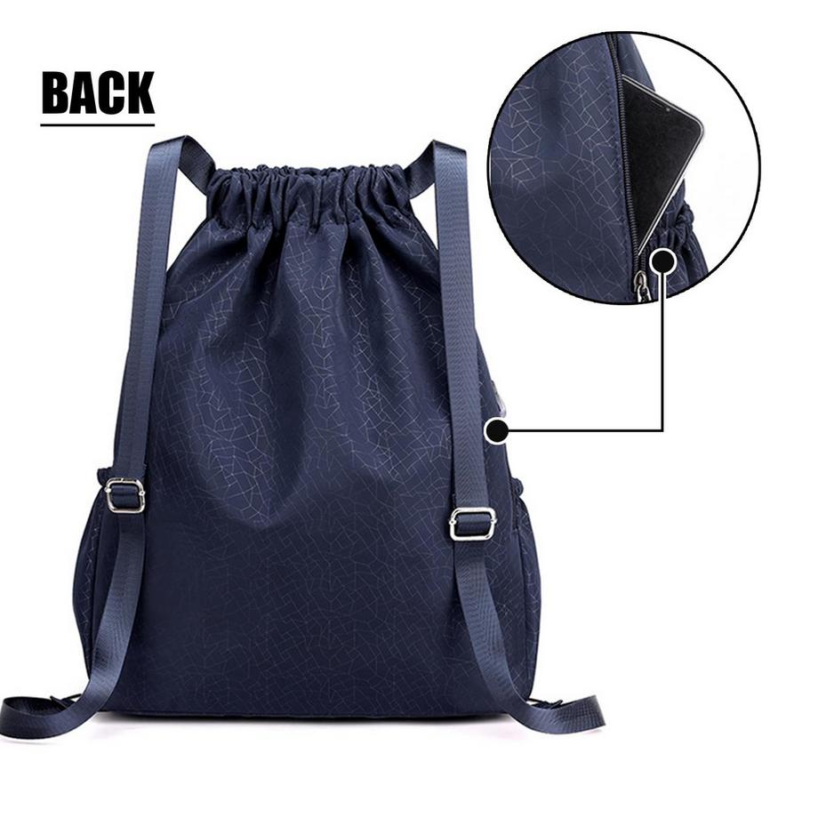 Only-bags.store  Sport Turnbeutel, wasserdichte Tasche Unisex Rucksack Daypack Gym Bag, Sporttasche Tasche für Schulsport, Reisen und Outdoor 