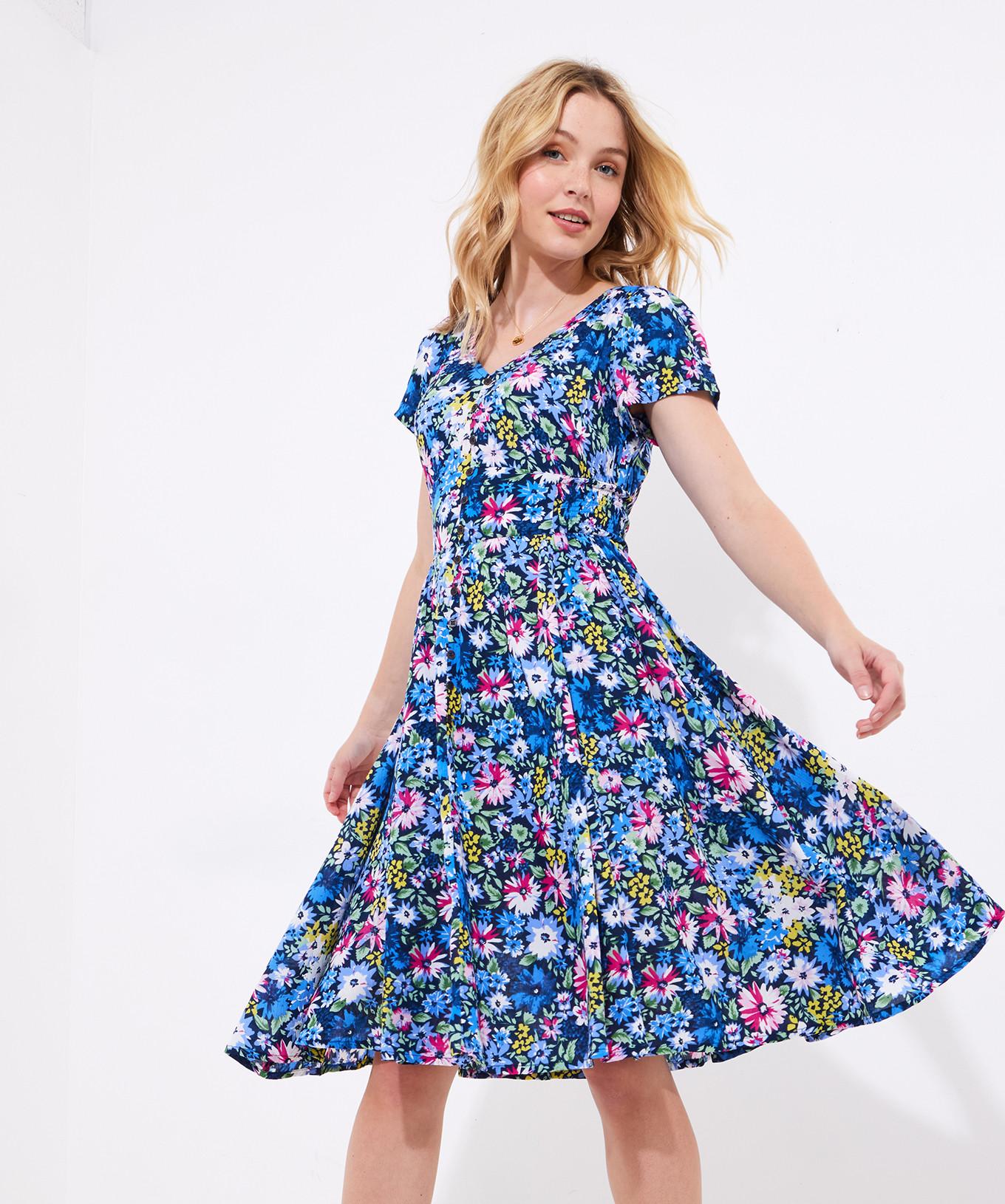 Joe Browns  Florales Kleid mit geraffter Taille 