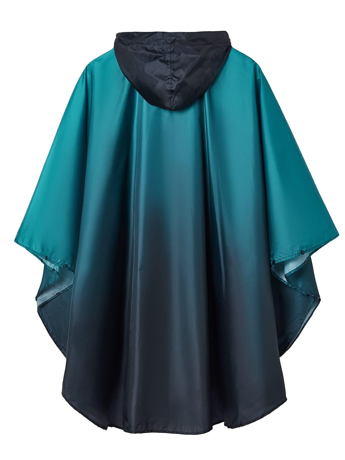 Alopini Mantella antipioggia con cappuccio e cerniera riutilizzabile  