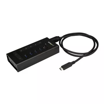 StarTech.com 7 Port USB-C Hub - USB Typ-C zu 2x USB-C5x USB-A - Kommerzieller Metall-USB-3.0-Hub - SuperSpeed 5 Gbits USB 3.2 Gen 1 - Eigene Stromversorgung - BC 1.2 Schnellladung - Montierbarrobust