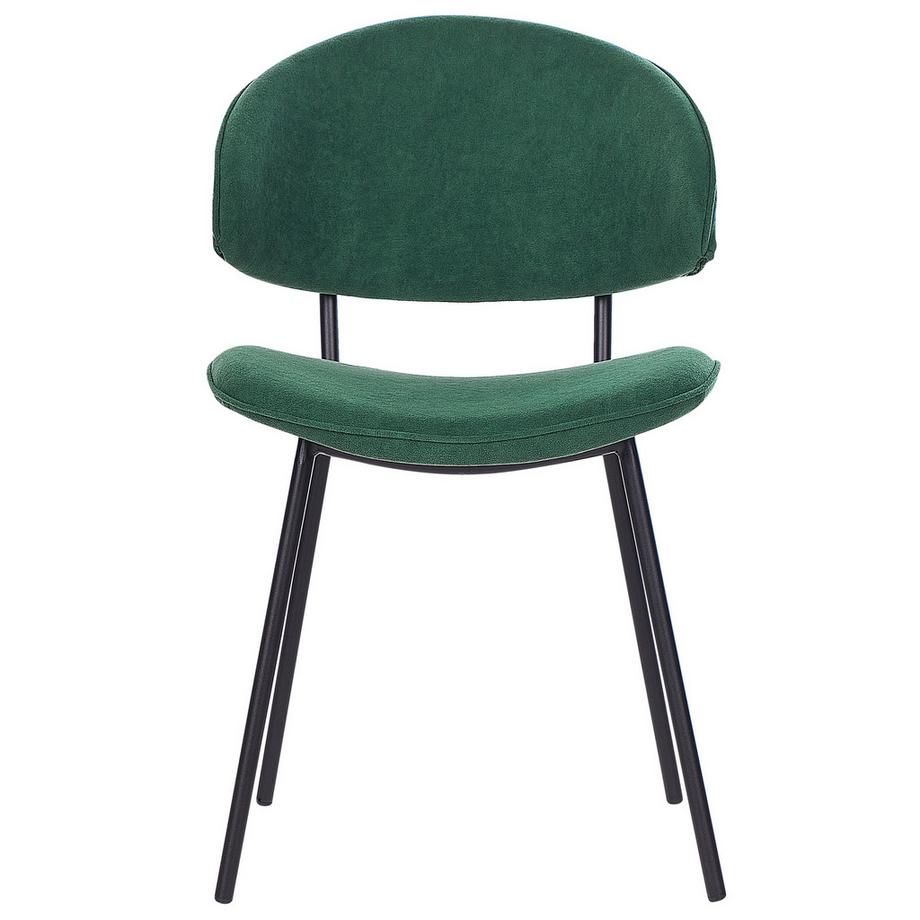 Beliani Esszimmerstuhl 2er Set aus Stoff Retro KIANA  