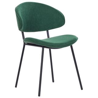 Beliani Esszimmerstuhl 2er Set aus Stoff Modern KIANA  