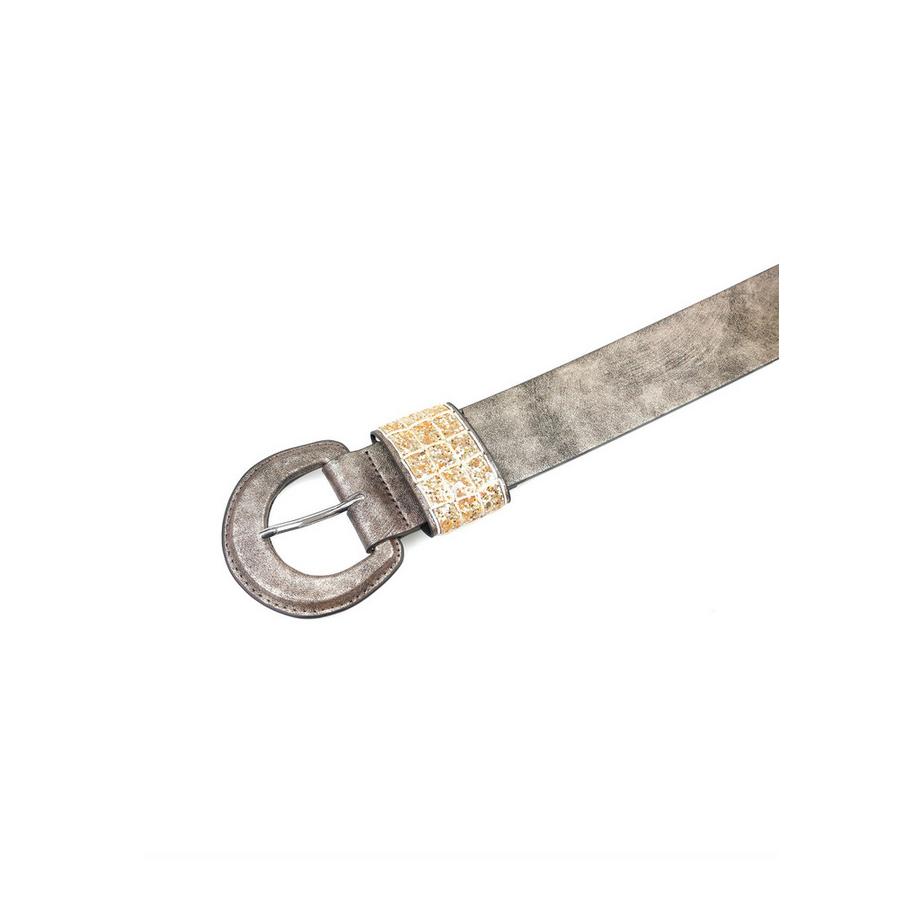 AVANT-GARDE PARIS  Ceinture luxe à boucle circulaire pailletée 