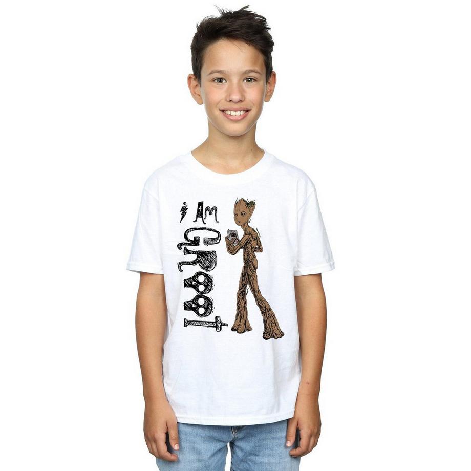 MARVEL  Avengers Infinity War I Am Teenage Groot TShirt 