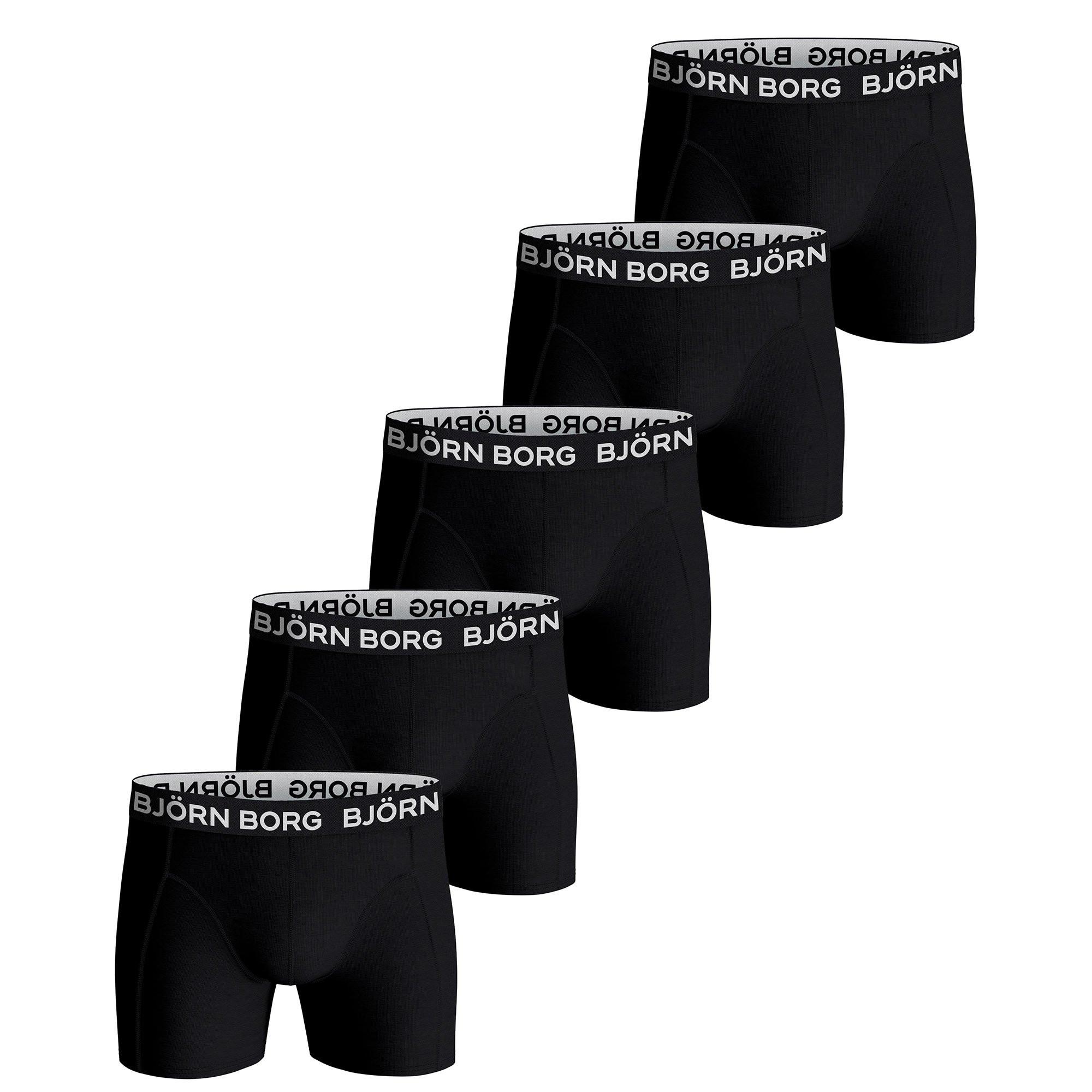 Björn Borg Cotton Stretch Trunks Big Logo Confezione da 5  