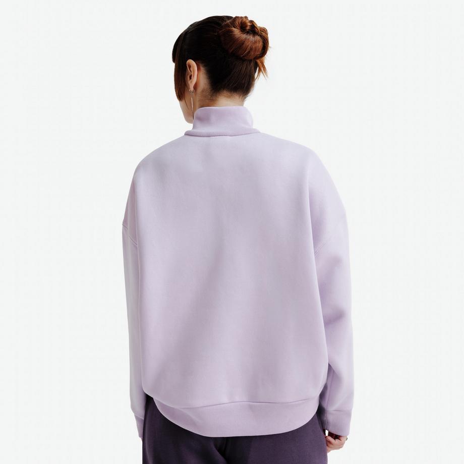 DECATHLON  Oversize-Sweatshirt mit Reissverschluss , Elementals, fliederfarben 