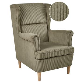 Ohrensessel aus Cord Retro ABSON