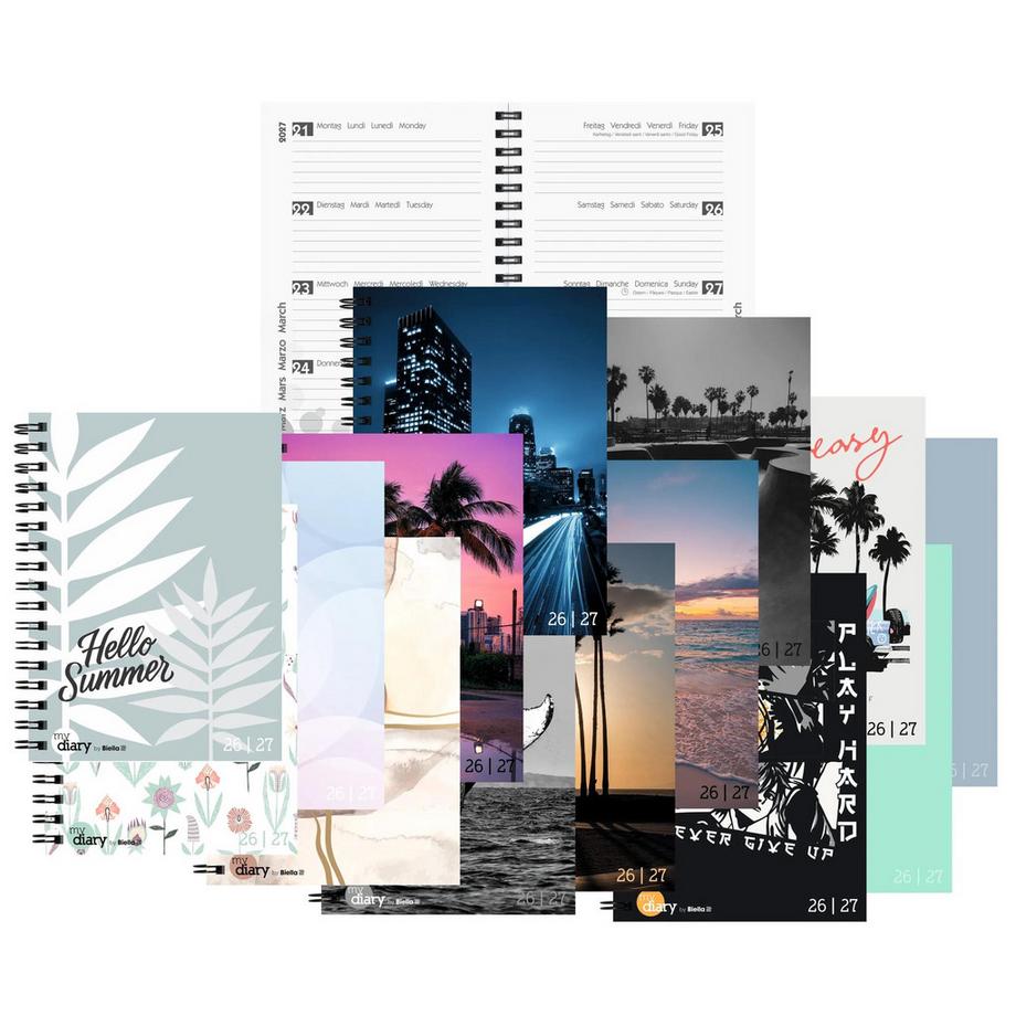 Biella Schüleragenda mydiary Wire-O 3½ Tage pro Seite, Easy  