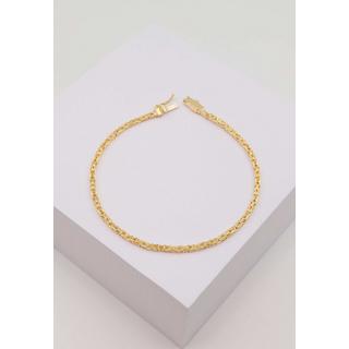 MUAU Schmuck  Bracelet chaine royale classique en or jaune 750, 19cm, 2mm 